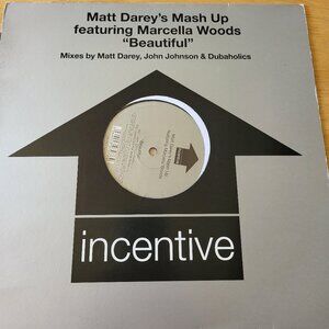 Matt Darey's Mash Up Featuring Marcella Woods "Beautiful" 12"Vinyl Trance LPB